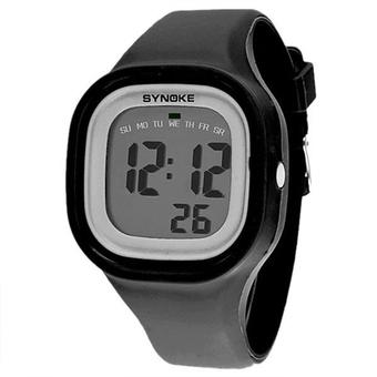 GETEK Waterproof women men LED Digital Sports Watches Silicone Sport Quartz Wrist watches (Black)  