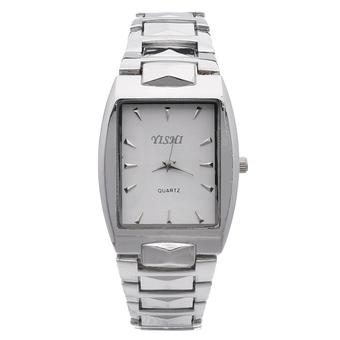 GETEK Women Mens Lovers Fashion Style Luxury Stainless Steel Analog Quartz Watches (White For Woman)  