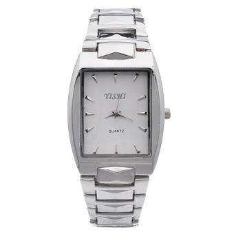 GETEK Women Mens Lovers Fashion Style Luxury Stainless Steel Analog Quartz Watches (White)  