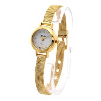 GETEK Women's Alloy Band Watch (Gold)  