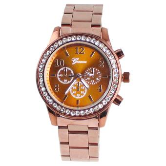 Geneva Jam Tangan Wanita - Coffee - Strap Stainless Steel  