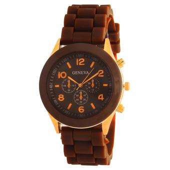 Geneva Ladies Cosmo Jam Tangan Wanita - Resin - Coklat - GNV LC 0086 Brw  