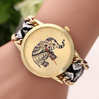 Geneva Women Elephant Hand Made Quartz Watch(INTL)  