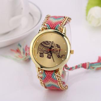 Geneva Women Elephant Hand Made Quartz Watch (Intl)  