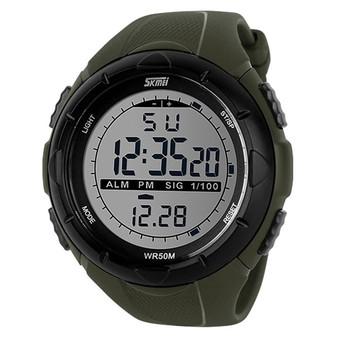 GoSport Men 50M Waterproof Digital LCD Alarm Date Mens Sport Watch (Green)  