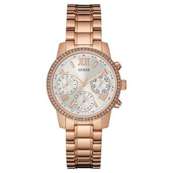 Guess - Jam Tangan Wanita - Rosegold - Putih - Stainless Steel - W0623L2  