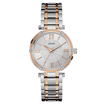 Guess - Jam Tangan Wanita - Silver Komb Rosegold-Putih - Stainless Steel - W0636L1  