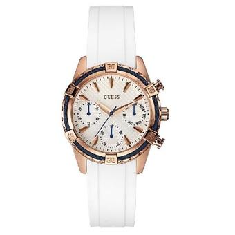 Guess W0562L1 Multifunction - Jam Tangan Wanita - Putih - Karet  