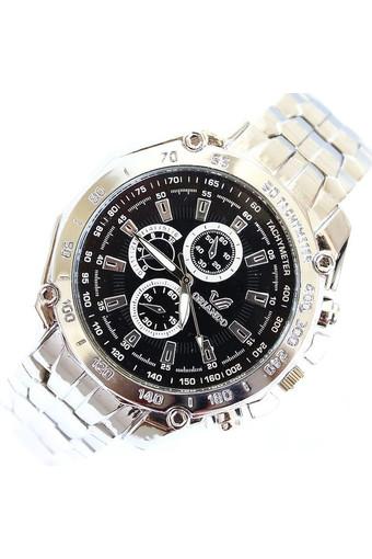 HYK Jam Tangan Pria - Hitam - Strap Stainless Steel - Orlando 1063  