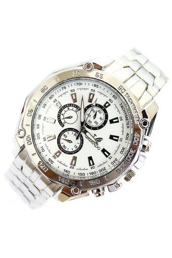 HYK Jam Tangan Pria - Putih - Strap Stainless Steel - Orlando 1063  