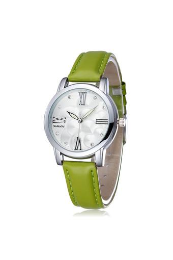 HYK Jam Tangan Wanita Kasual - Hijau - PU Leather Strap 2164  