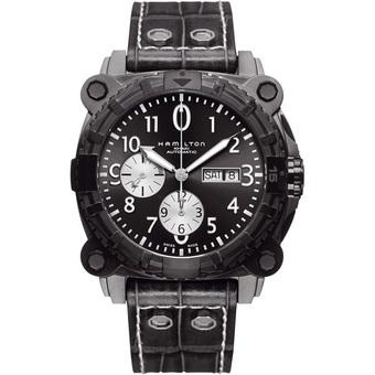 Hamilton Khaki Navy Belowzero Auto Chrono H78696393 - Jam Tangan Pria - Hitam  