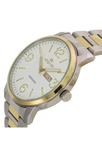 Hergner Men's Casual - Jam Tangan Pria - Emas - Stainless Steel - HG 1260M SS GLD  