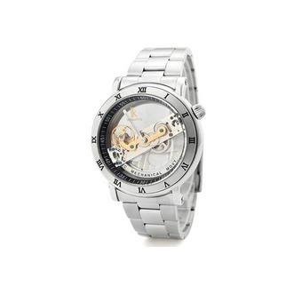 IK Mechanical Men's Silver Stainless Steel Strap Watch (Intl)  