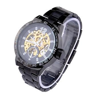 IK Stainless Steel Self-Winding Mechanical Wristwatch - (Black Golden) - Intl  