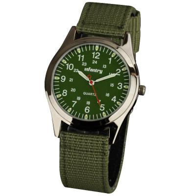 Infantry IN-018 - Jam Tangan Army Model Nylon - Hijau