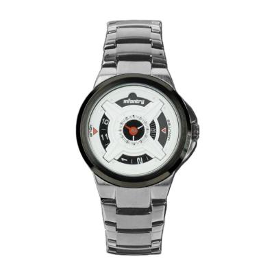 Infantry Jam Tangan Model Militer Police Design 3ATM Strap Stainless Steel IN.047 - Putih