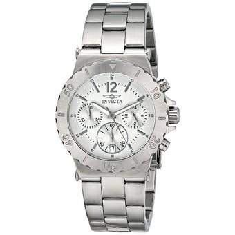 Invicta Specialty Lady 38mm Case Silver Stainless Steel Strap Silver Dial Quartz Watch 1275 - Intl  