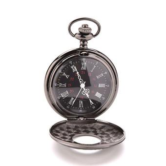 Jetting Buy Retro Pocket Watch Quartz Necklace Pendant Black  