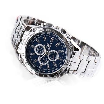 Jo.In Men's Stainless Steel Belt Sport Business Quartz Watch Wristwatches (Blue)  