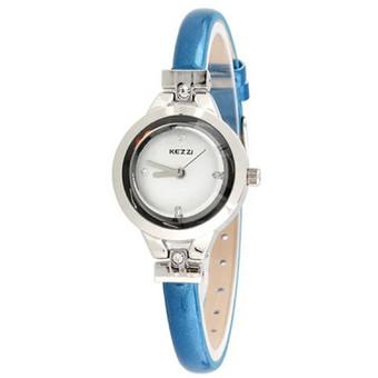 Kezzi Women's Ladies Watches K943 Quartz Analog Leather Wrist Watch Fashion Casual Waterproof (Blue) (Intl)  