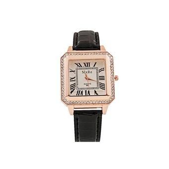 Korean Women's Crystal Watch 22q136 22Q136 (Black) - Intl  