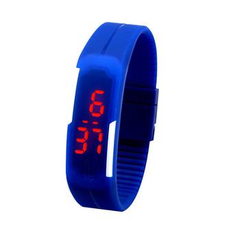 LED Fashion Sports Personality Silicone Strap Watches Dark Blue 086 (Free Shipping) - Intl  