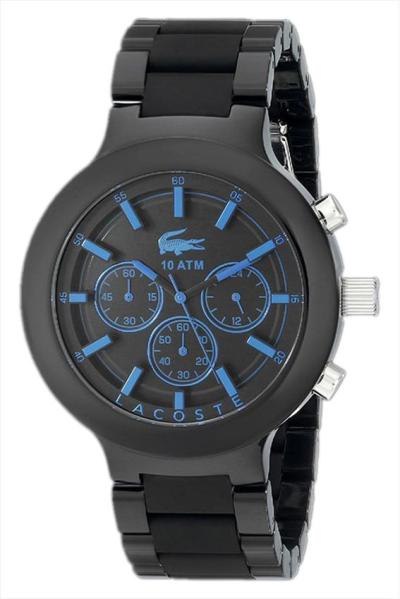 Lacoste 2010772 - Jam Tangan Unisex - Black - Rubber