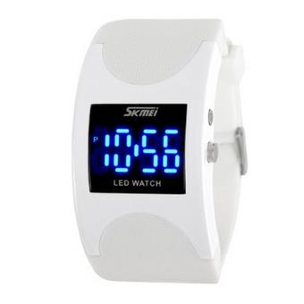 Lady's Creative LED Fashion Watch With Date Display Lovers Wristwatches(White)(INTL)  