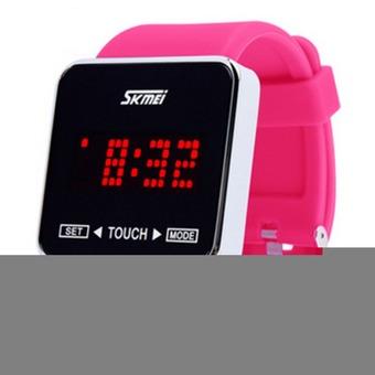 Lady's Creative LED Touch Screen Fashion Watch With Date Display Lovers Wristwatches(Red)(INTL)  