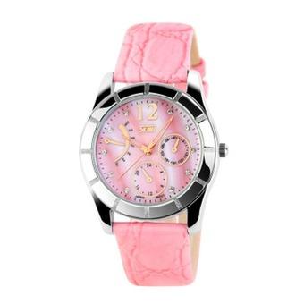 Lady's Fashion Temperament Quartz Watch With Water Resistant Wristwatch(Pink)(INTL)  