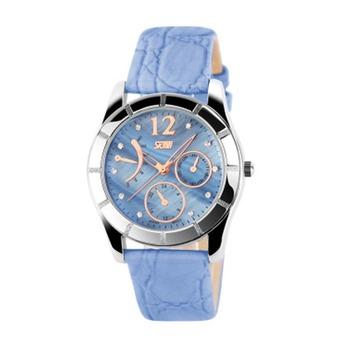 Lady's Fashion Temperament Quartz Watch With Water Resistant Wristwatch(Blue)(INTL)  