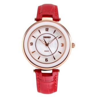 Lady's Fashion Trends Quartz Watch Water Resistant Wristwatch(Red)(INTL)  