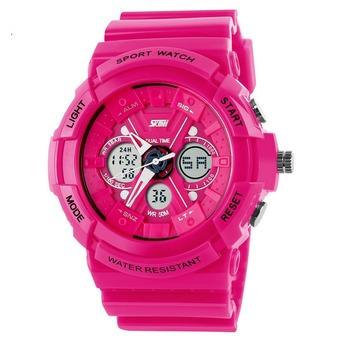 Lady's Outdoor Sports Electronic Watch With Water Resistant Tide Wristwatches(Red)(INTL)  