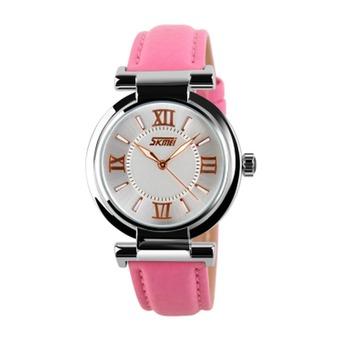 Lady's Tide Waterproof Pointer Watch Simple Fashion Personality Belt Wristwatches(Pink)(INTL)  