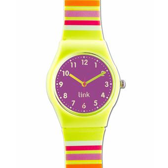 Linkgraphix Playhour - PP12 Stripe - Jam Tangan Wanita - Green  