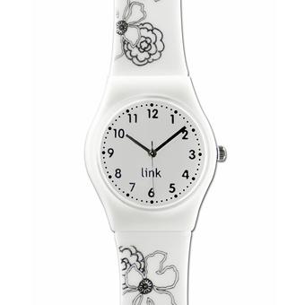 Linkgraphix Playhour - PP14 Monochrome - Jam Tangan Wanita - White  