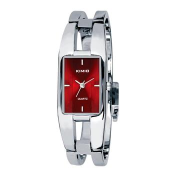 Luxury Brand Ladies Bracelet Watch Women Dress Quartz Stainless Steel Wristwatch (Red) (Intl)  