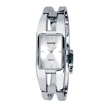 Luxury KIMIO Brand Stainless Steel Watch Women Bracelet Quartz Wristwatch Silver (Intl)  