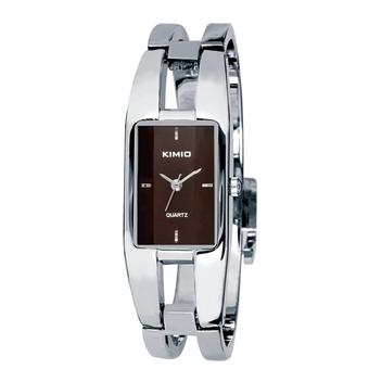 Luxury KIMIO Brand Stainless Steel Watch Women Bracelet Quartz Wristwatch Brown (Intl)  