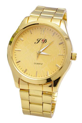 Luxury Men's Gold Stainless Steel Band Watch Jam Tangan  