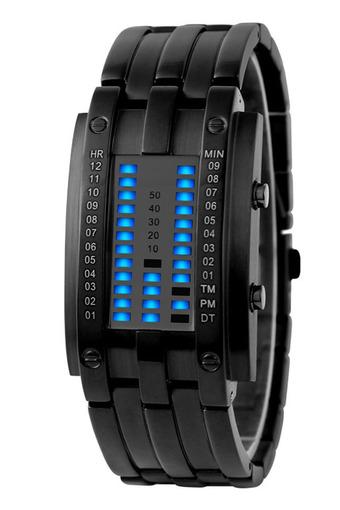 Luxury Unisex Digital Led Bracelet Sport Watche Wristwatch Couples Table Ladies Black  