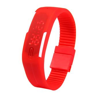 Men's Rubber Strap Watch (Red) - Intl  