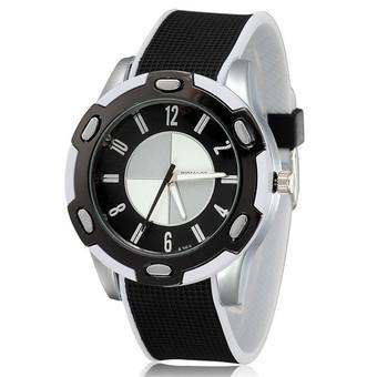 Men's Stainless Steel Dial & Rubber Strap BMW Watch Fashion Men Wristwatch Gift White (Intl)  