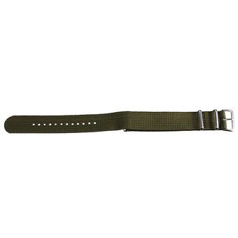 Mens Infantry Military Army Black Green Nylon Sport Wrist Watch Band Strap New (Intl)  