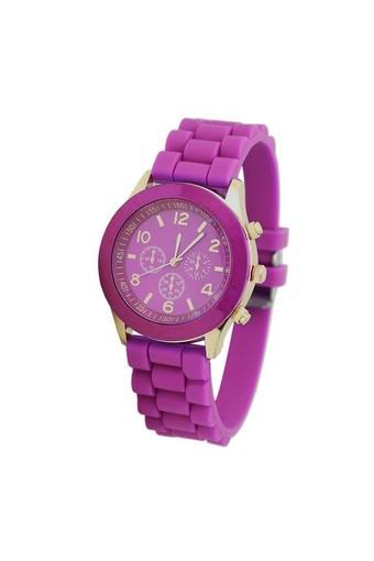 Moonar Jam Tangan Unisex - Ungu - Strap Silikon - Sports Quartz Watch  