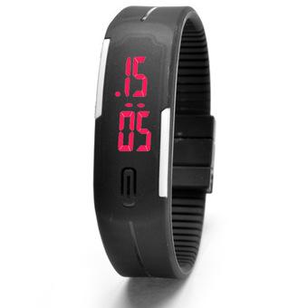 NEW Unisex Sport Silicone LED Watch Nice and Smart Look MEN Wristwatch Women Fashion Watch School Girl Boys Gift (Intl)  