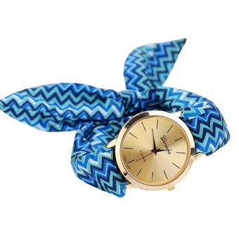 New Fashion Casual Fabric Bracelet Wristwatch Women Top Quartz Watch NO.4 (Intl)  