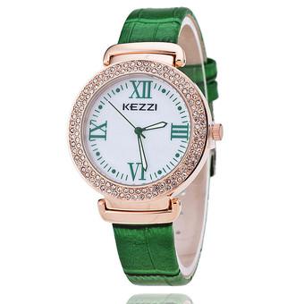 New Ke purple kezzi Rome casual female form diamond ladies quartz watches bamboo grain belt spot wholesale (Intl)  