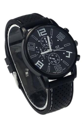 New Mens Stainless Steel Luxury Sport Analog Quartz Clock Wrist Watch White Jam Tangan  